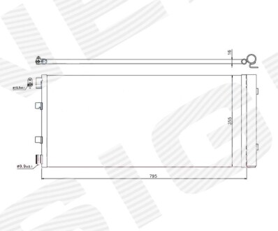 Радиатор кондиционера SIGNEDA RC940158Q