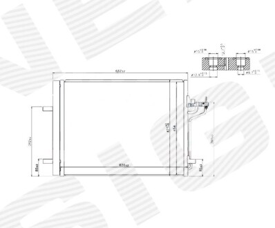 Радиатор кондиционера SIGNEDA RC940183Q