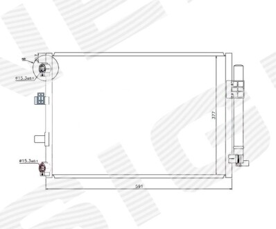 Радиатор кондиционера SIGNEDA RC940222