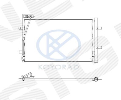 Радиатор кондиционера SIGNEDA RC940255 (фото 1)