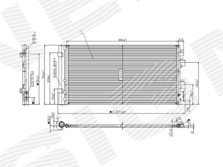 Радиатор кондиционера SIGNEDA RC940259