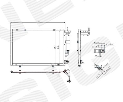 Радиатор кондиционера SIGNEDA RC940277