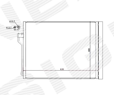 Радиатор кондиционера SIGNEDA RC940288