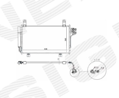 Радіатор кондиціонера SIGNEDA RC940326