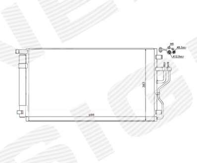 Радиатор кондиционера SIGNEDA RC940351