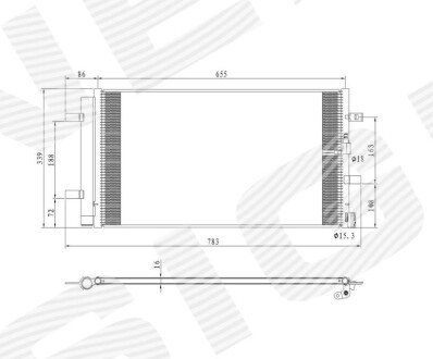 Радиатор кондиционера SIGNEDA RC940453