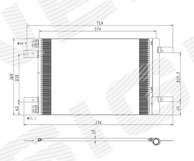 Радиатор кондиционера SIGNEDA RC940458