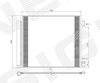 Радиатор кондиционера SIGNEDA RC940546