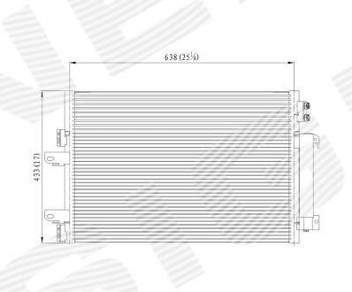 Радіатор кондиціонера SIGNEDA RC940570