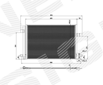 Радиатор кондиционера SIGNEDA RC940732