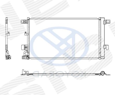 Радіатор кондиціонера SIGNEDA RC941076