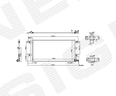 Радиатор кондиционера SIGNEDA RC941076B