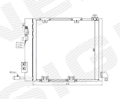 Радиатор кондиционера SIGNEDA RC94385