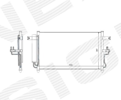 Радиатор кондиционера SIGNEDA RC94453A