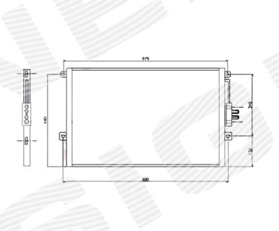 Радиатор кондиционера SIGNEDA RC94464