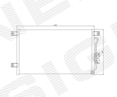 Радиатор кондиционера SIGNEDA RC94497