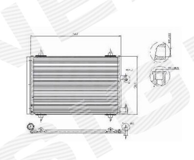 Радиатор кондиционера SIGNEDA RC94534