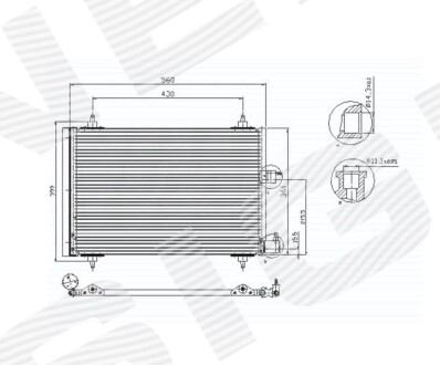 Радиатор кондиционера SIGNEDA RC945422