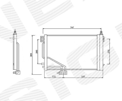 Радиатор кондиционера SIGNEDA RC94544A