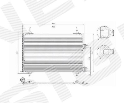 Радіатор кондиціонера SIGNEDA RC94570