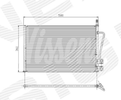 Радіатор кондиціонера SIGNEDA RC94587