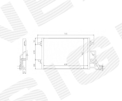 Радиатор кондиционера SIGNEDA RC94592