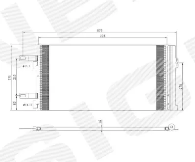 Радиатор кондиционера SIGNEDA RC949855