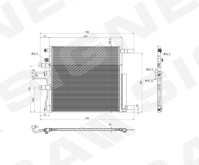 Радиатор кондиционера /sig-/ SIGNEDA RDG39061A