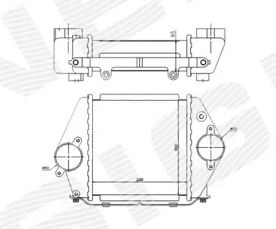 Радиатор охлаждения воздуха интеркуллер SIGNEDA RI96570