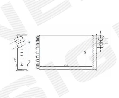 Радіатор обігріву салону SIGNEDA RP71152