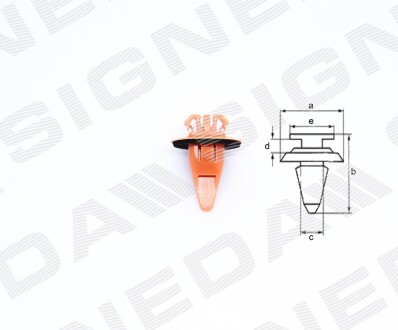 Пластмасові тримачі SIGNEDA T102510