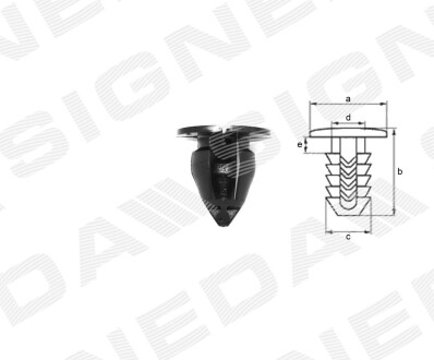 Пластмассовые держатели SIGNEDA T192410