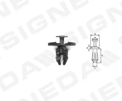 Пластмассовые держатели SIGNEDA T210910