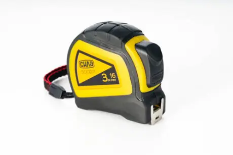 Рулетка обрезиненная 3м*16мм (автостоп, двойной зацеп) Сила 500271