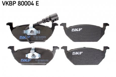 Комплект тормозных колодок, дисковый тормоз SKF VKBP 80004 E