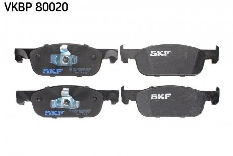 Колодки тормозные дисковые (комплект 4 шт) SKF VKBP 80020