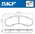 Тормозные колодки (передние/задние) SKF VKBP80507 (фото 2)