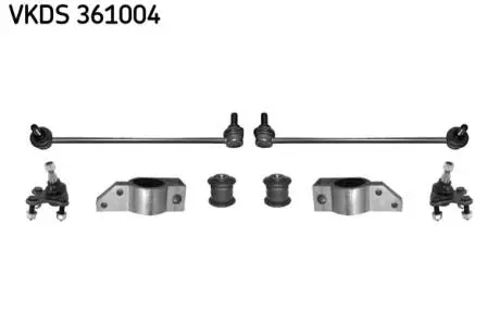 Vw р/к-кт передней подвески audi a3,caddy iii,golf v,touran,skoda octavia ii,yeti 03- SKF VKDS 361004