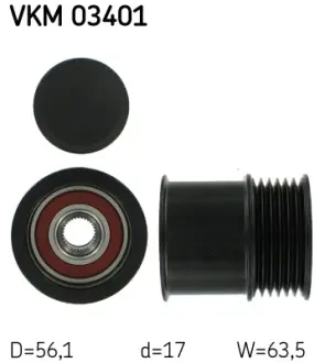 Шкив генератора SKF VKM03401