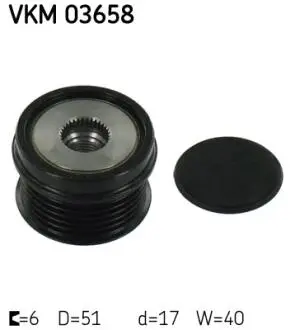 Ford шкив генератора c-max ii, focus iii, mondeo iv, volvo SKF VKM 03658