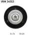 Паразитний / провідний ролик, полікліновий ремінь SKF VKM 34013 (фото 2)