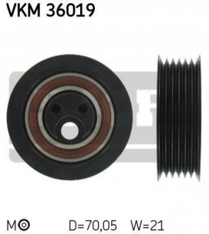 Натяжной ролик, поликлиновой ремень SKF VKM 36019