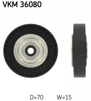 Паразитный / ведущий ролик, поликлиновой ремень SKF VKM 36080 (фото 1)