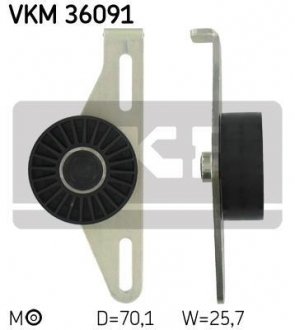 Натяжной ролик, поликлиновый ремень SKF VKM 36091 (фото 1)
