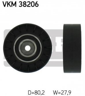 Паразитний/провідний ролик, полікліновий ремень SKF VKM 38206 (фото 1)