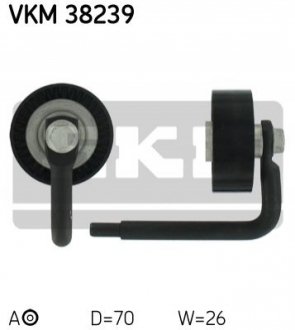 Натяжний ролик, полікліновий ремінь SKF VKM 38239 (фото 1)