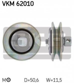 Натяжной ролик, клиновый ремень SKF VKM 62010 (фото 1)