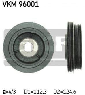 Ременный шкив, коленчатый вал SKF VKM 96001 (фото 1)