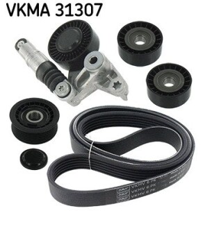 Комплект поликлиновый (ремень+ролики) SKF VKMA 31307 (фото 1)