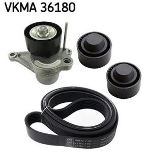 Роликовый модуль натяжителя ремня (ролик, ремень) SKF VKMA 36180